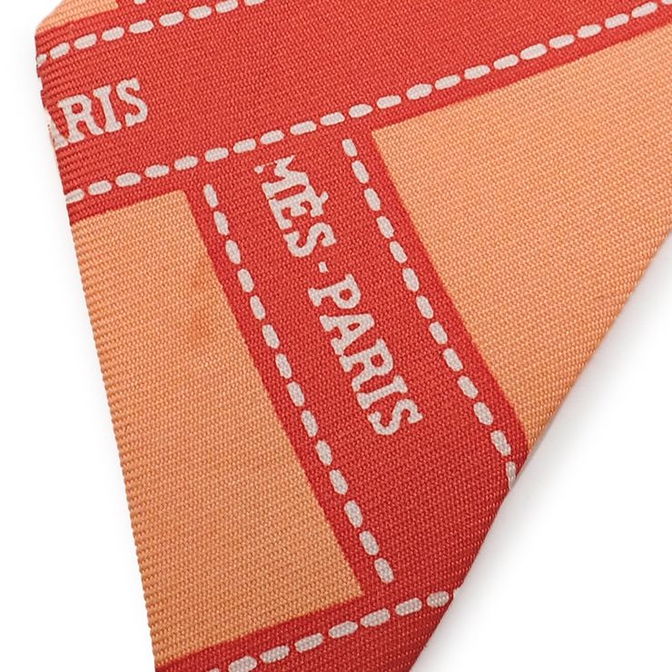 HERMES エルメス ツイリー リボンスカーフ 061719S ボルデュック柄