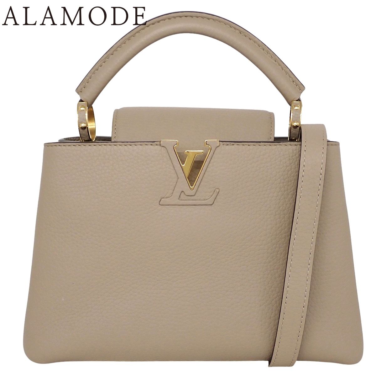 LOUIS VUITTON(ルイ・ヴィトン) カプシーヌ BB ハンドバッグ ショルダー 肩掛け 2way ワンハンドル トリヨンレザー ガレ グレージュ ゴールド金具 M94634 レディース 40803003415【中古】【アラモード】