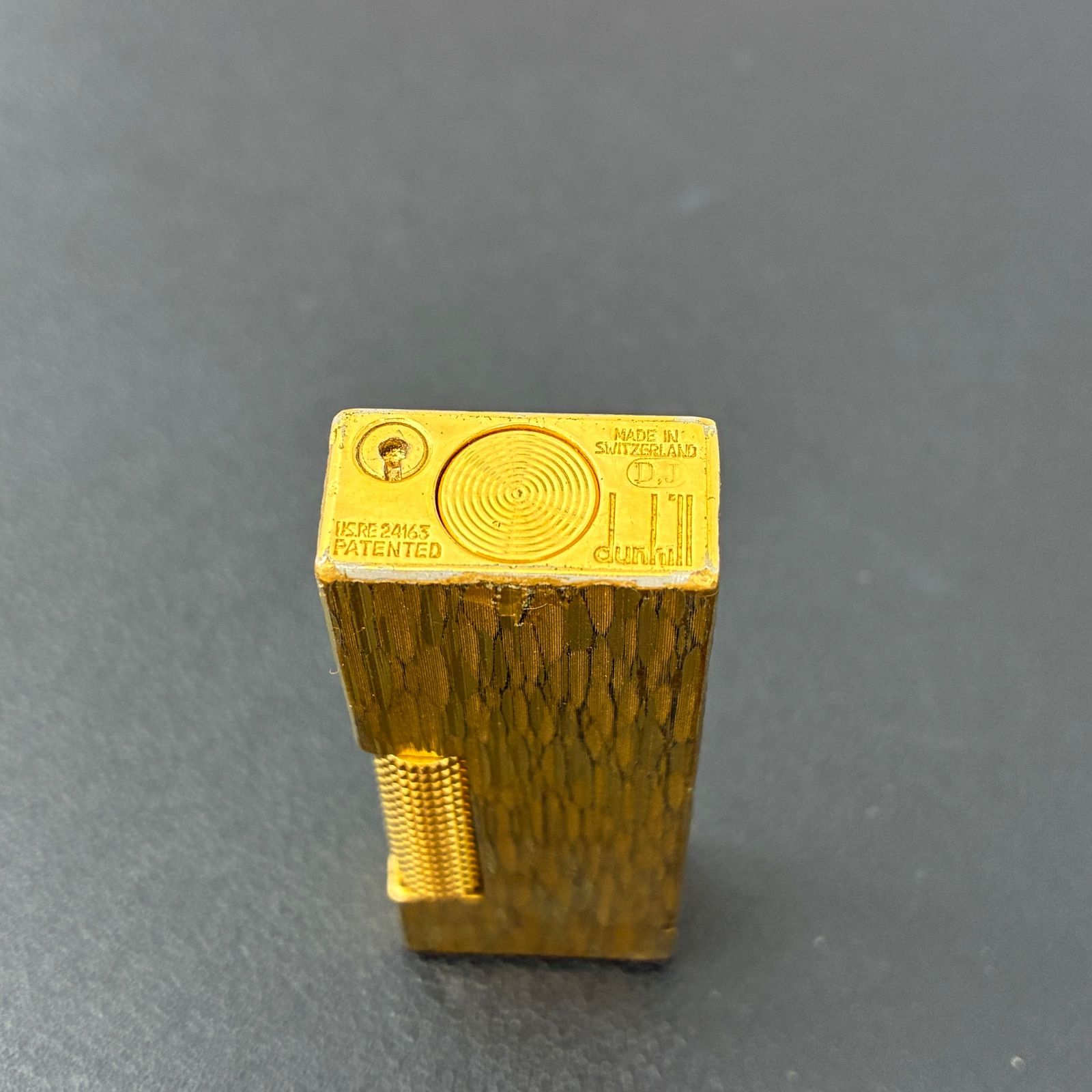 HQ-77】Dunhill ダンヒル ガスライター ゴールド 着火〇 ヴィンテージ