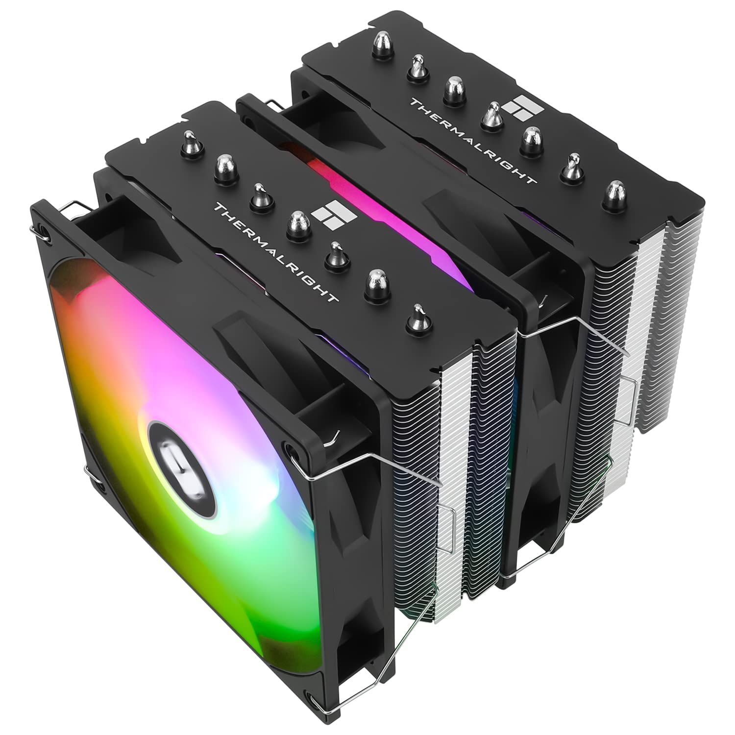 【人気商品】CPUエアクーラー、7本のヒートパイプ、デュアルファン120mm Argb TL-C12B-S Se V2 120 PWMエアクーラー、AGHP第4世代技術、S-FDBベアリング、AMD/ Spirit AM4 Phantom /AM5/intel