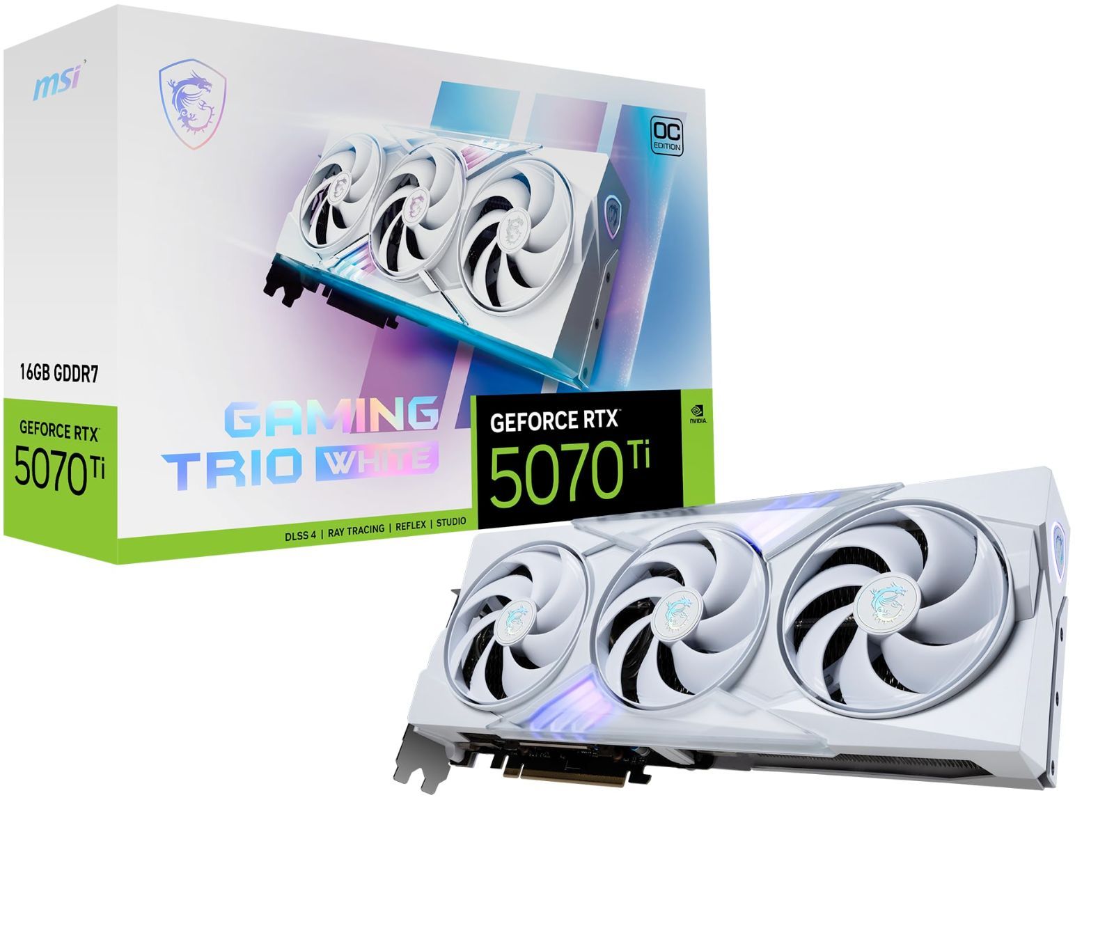 【人気商品】5070 Ti RTX 16G GAMING GeForce TRIO OC WHITE MSI グラフィックスボード VD9040