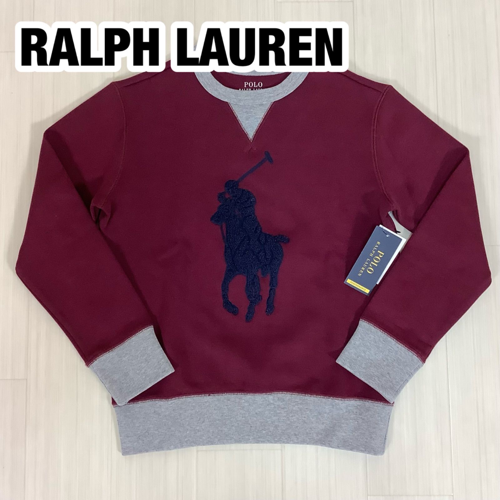 未使用】【新品タグ付】POLO RALPH LAUREN サガラ刺繍 ビッグポニー 
