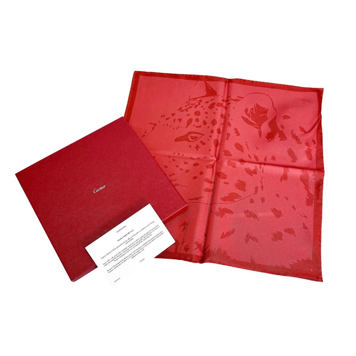 Cartier スカーフ カルティエ CRPC001686 スクエア スカーフ パンサー スカーフ CARTIER