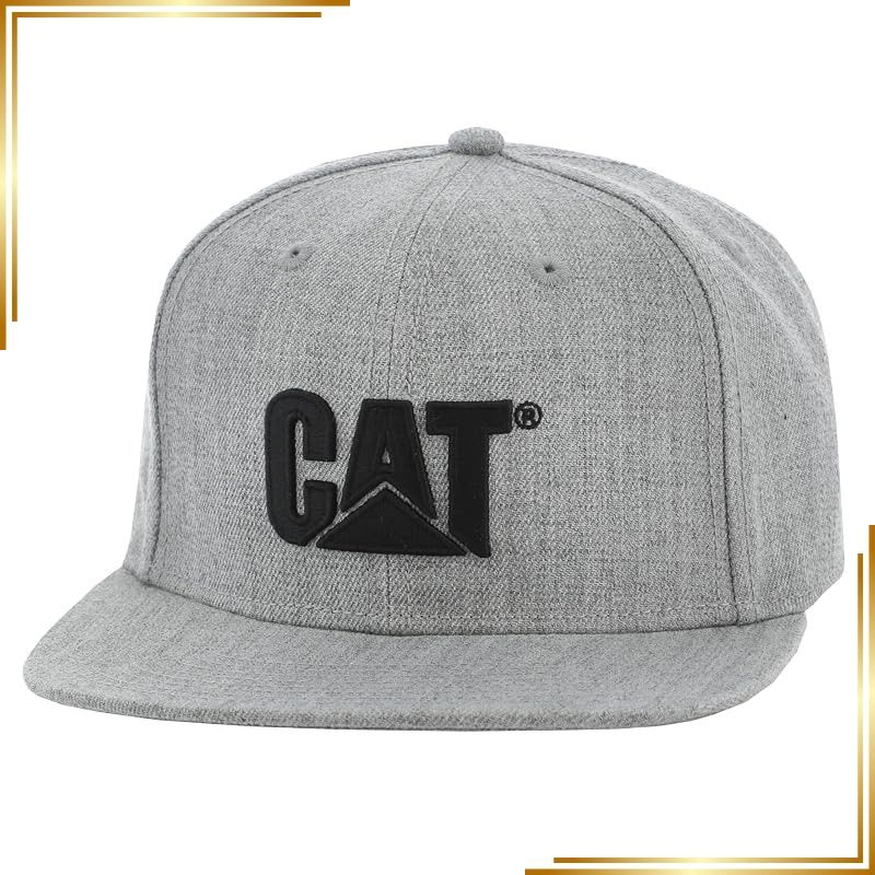 【新品】 Caterpillar メンズ シェリダン フラットビルキャップ US サイズ: One Size カラー: グレー