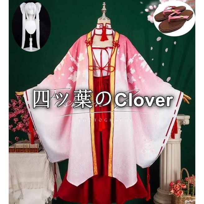 人気商品◆千恋＊万花 風 朝武 芳乃（ともたけ よしの）巫女服コスプレ衣装ウィッグ 靴cosplay ハロウィン 演出服 変装vs729