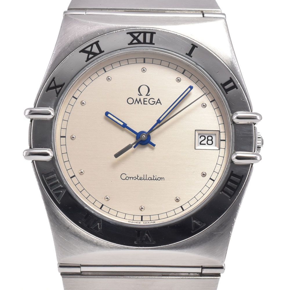 オメガ OMEGA 1510.30 コンステレーション デイト フラットベゼル シルバー クォーツ メンズ 良品 腕時計 A#149342
