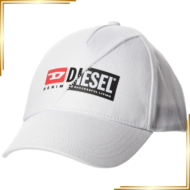 【新品】 (ディーゼル) DIESEL メンズ キャップ W ロゴ A005840KAVL 02 ホワイト 100