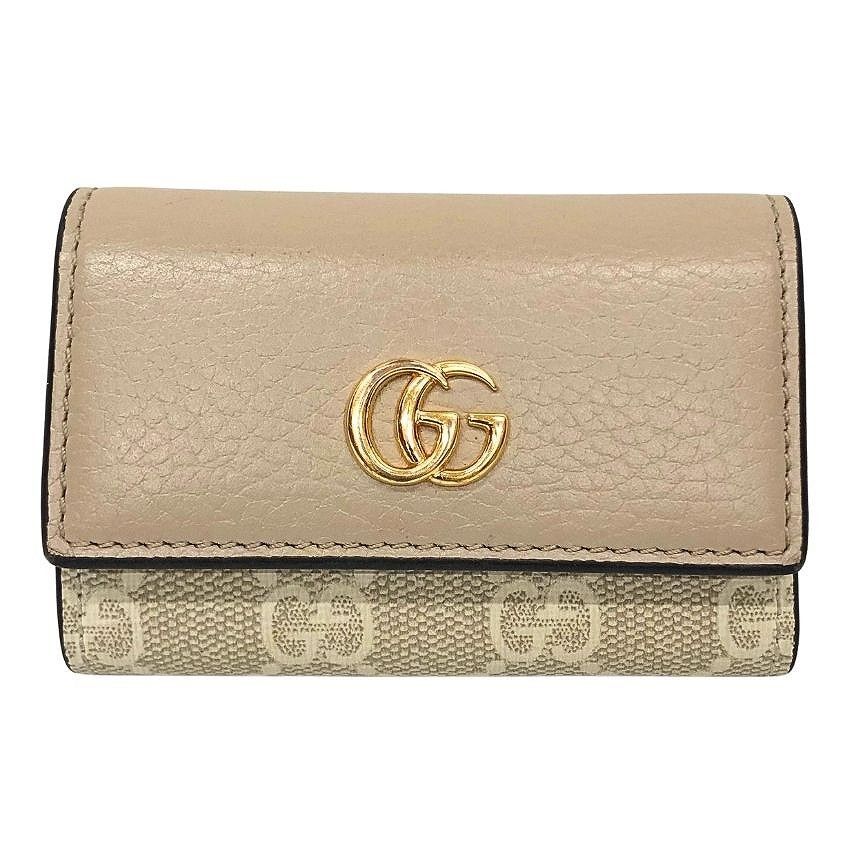 グッチ GUCCI GGマーモント キーケース 456118CAO0G ベージュ aq13206