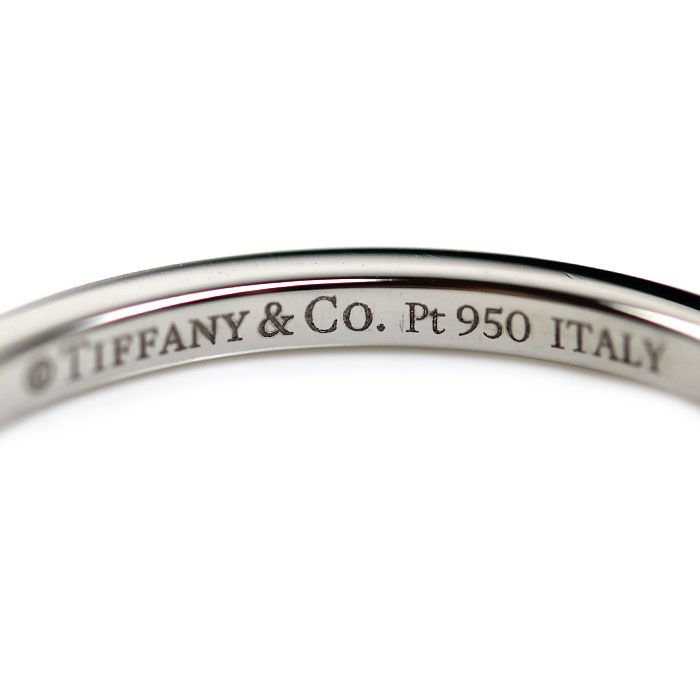 TIFFANY&Co. ティファニー Pt950プラチナ Vバンド リング・指輪 15号