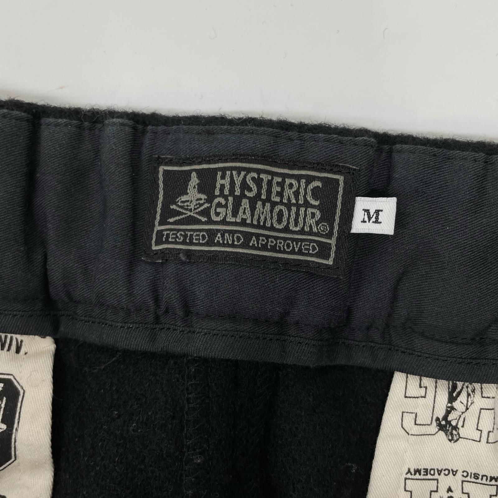 HYSTERIC GLAMOUR ヒステリックグラマー ブラック HEAVEN 刺繍 イージーパンツ M HYSTERIC GLAMOUR ヒステリックグラマー ブラック HEAVEN 刺繍