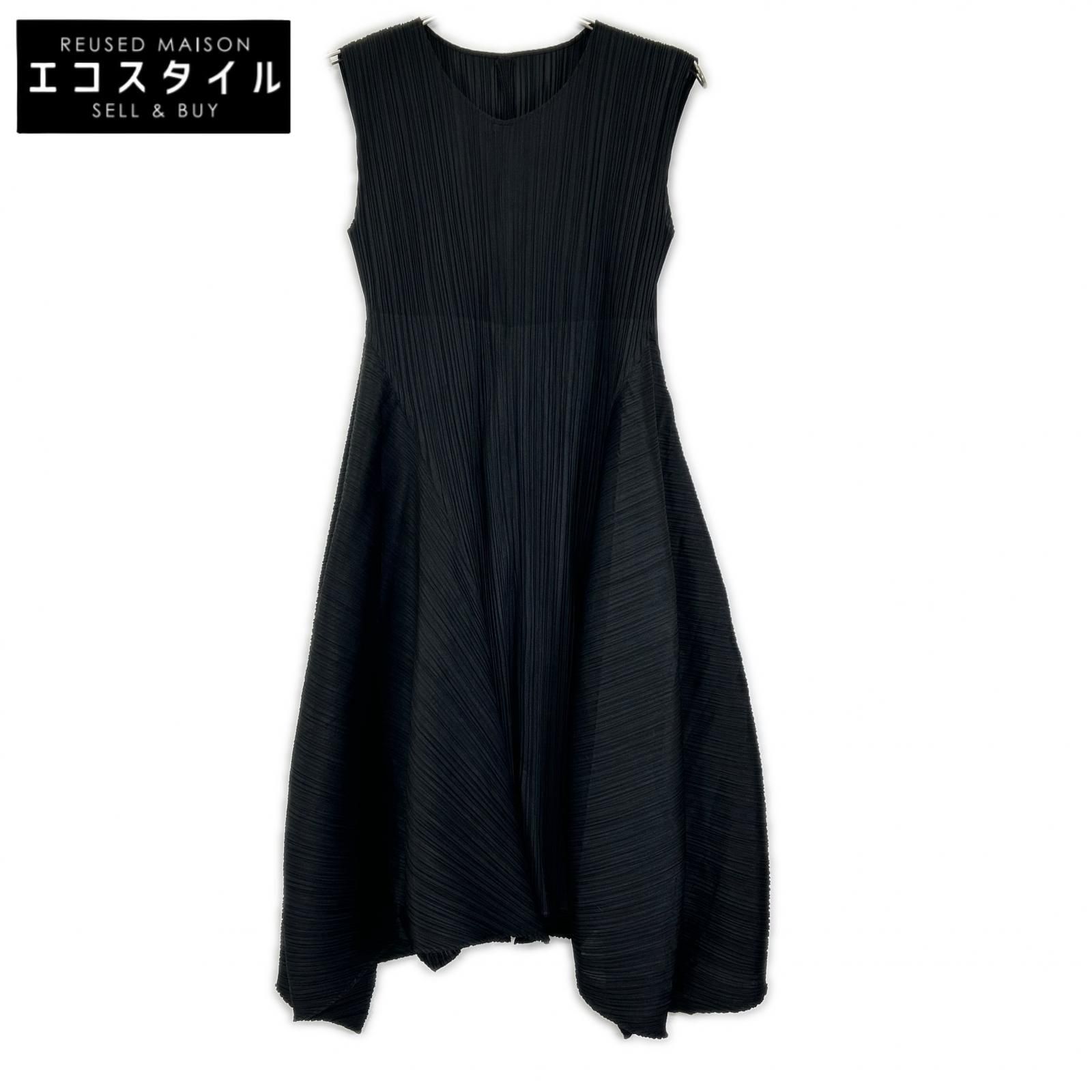 PLEATS PLEASE プリーツプリーズ ブラック PP73-JH613 ノースリーブ