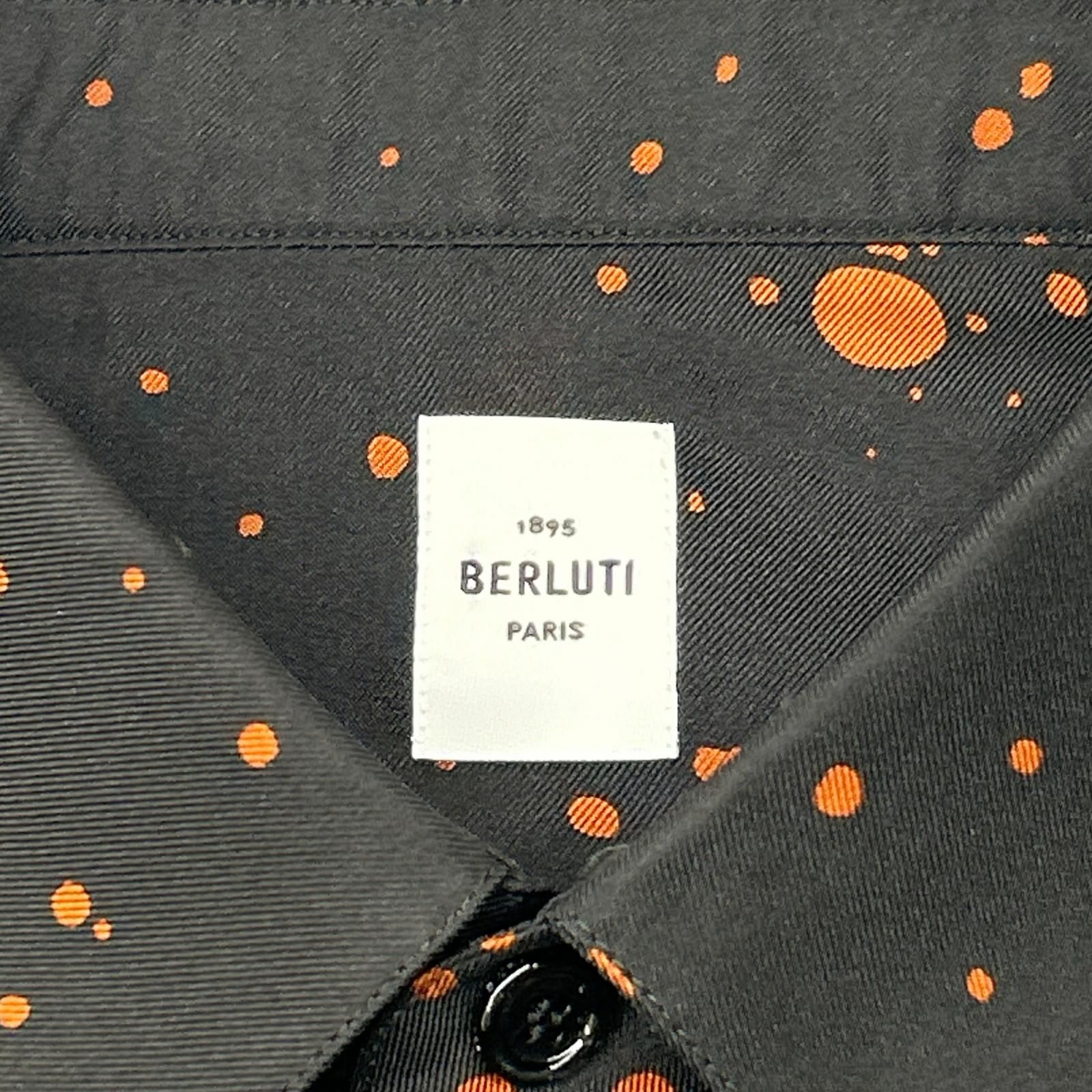 berluti ベルルッティ R18HTL52SBDL ブラック×オレンジ シルク100