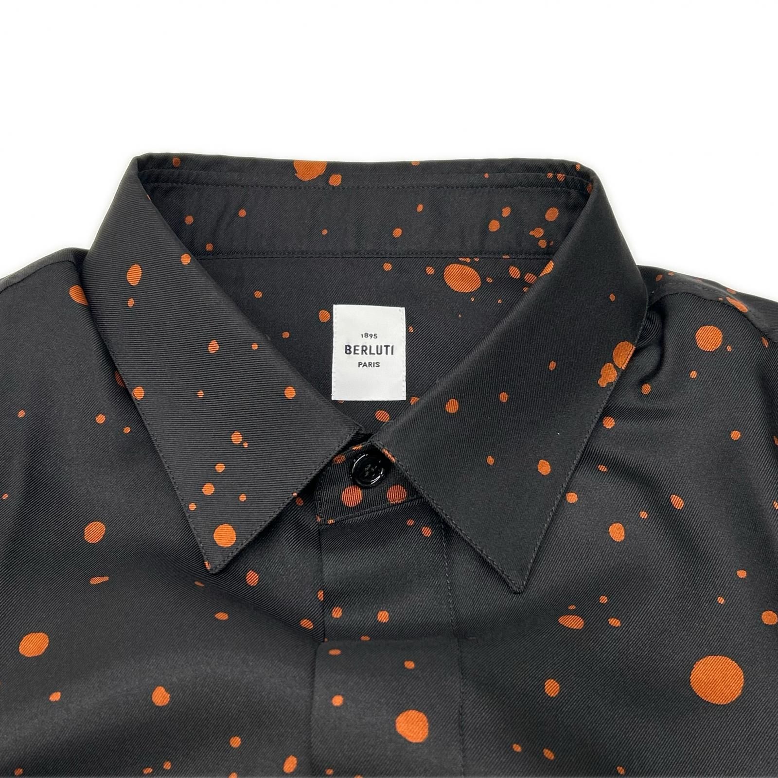 berluti ベルルッティ R18HTL52SBDL ブラック×オレンジ シルク100