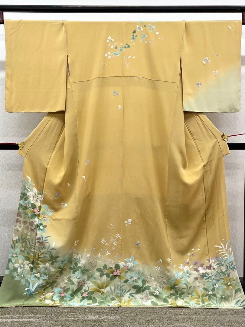 訪問着 金彩 正絹 躾糸付き HKT251