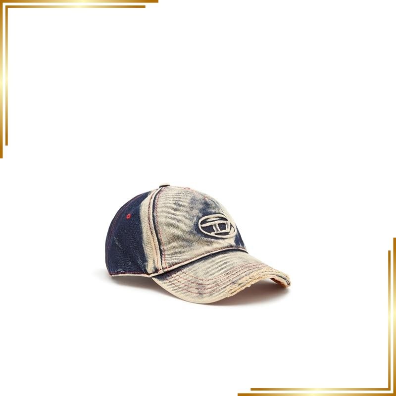 【新品】 [Diesel] [ディーゼル] メンズ キャップ Dロゴ デニム素材 A064670DGAV 02 インディゴブルー 01