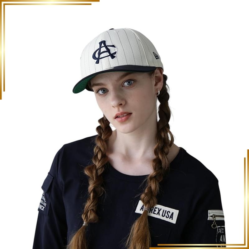 【新品】 [アヴィレックス] キャップ NEW ERA LOW PROFILE 59FIFTY AC ロウ プロファイル 59フィフティ ニューエラ メンズ S 385 キナリ 783-3974012