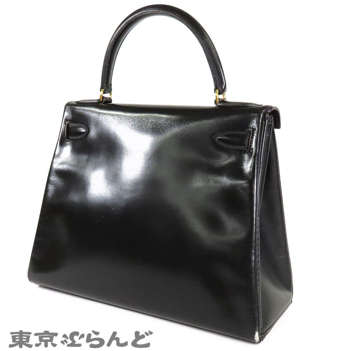 エルメス HERMES ケリー 28 〇O刻印 ブラック 黒 ゴールド金具