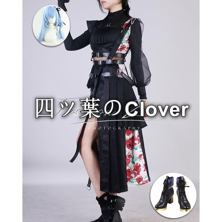 人気商品◆バーチャルライバー VTuber 風 星街すいせい コスプレ衣装 ウィッグ 靴 cosplay 仮装 変装 ハロウィンコスチューム 撮影 演出服vs729