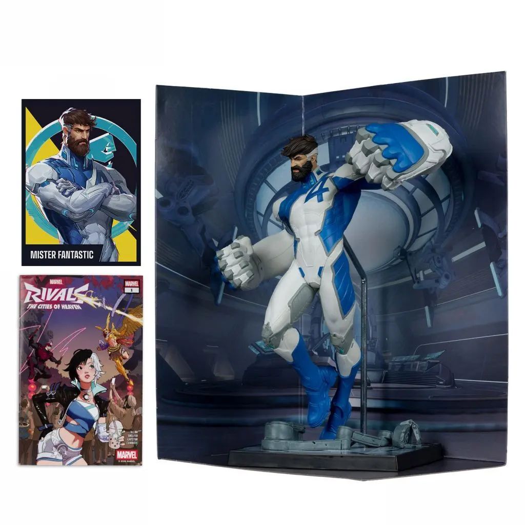 【中古】フィギュア ミスター・ファンタスティック 「マーベル・ライバルズ」 #005 1/6 シーン・フィギュア＆マガジン