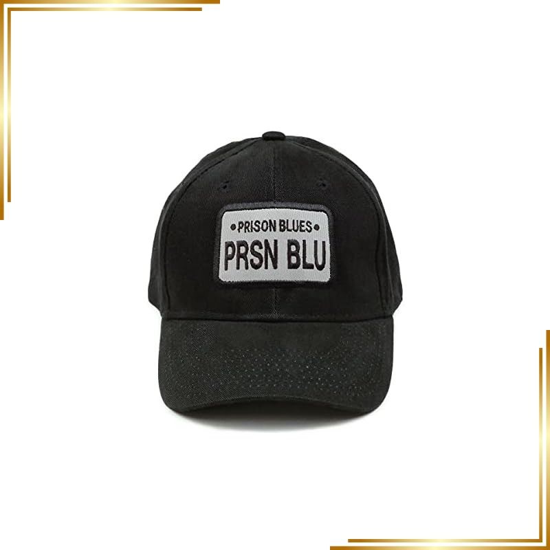 【新品】 [Prison Blues] プリズンブルース ロゴベースボールキャップ ブラック [並行輸入品]