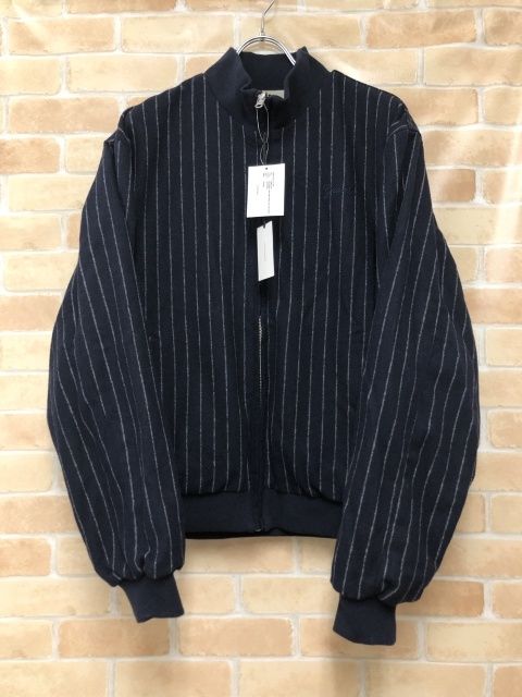 【中古】 GRAND COLLECTION グランドコレクション REVERSIBLE PINSTRIPE WOOL/COTTON J ネイビー×ベージュ系 L 111443486 18,469円