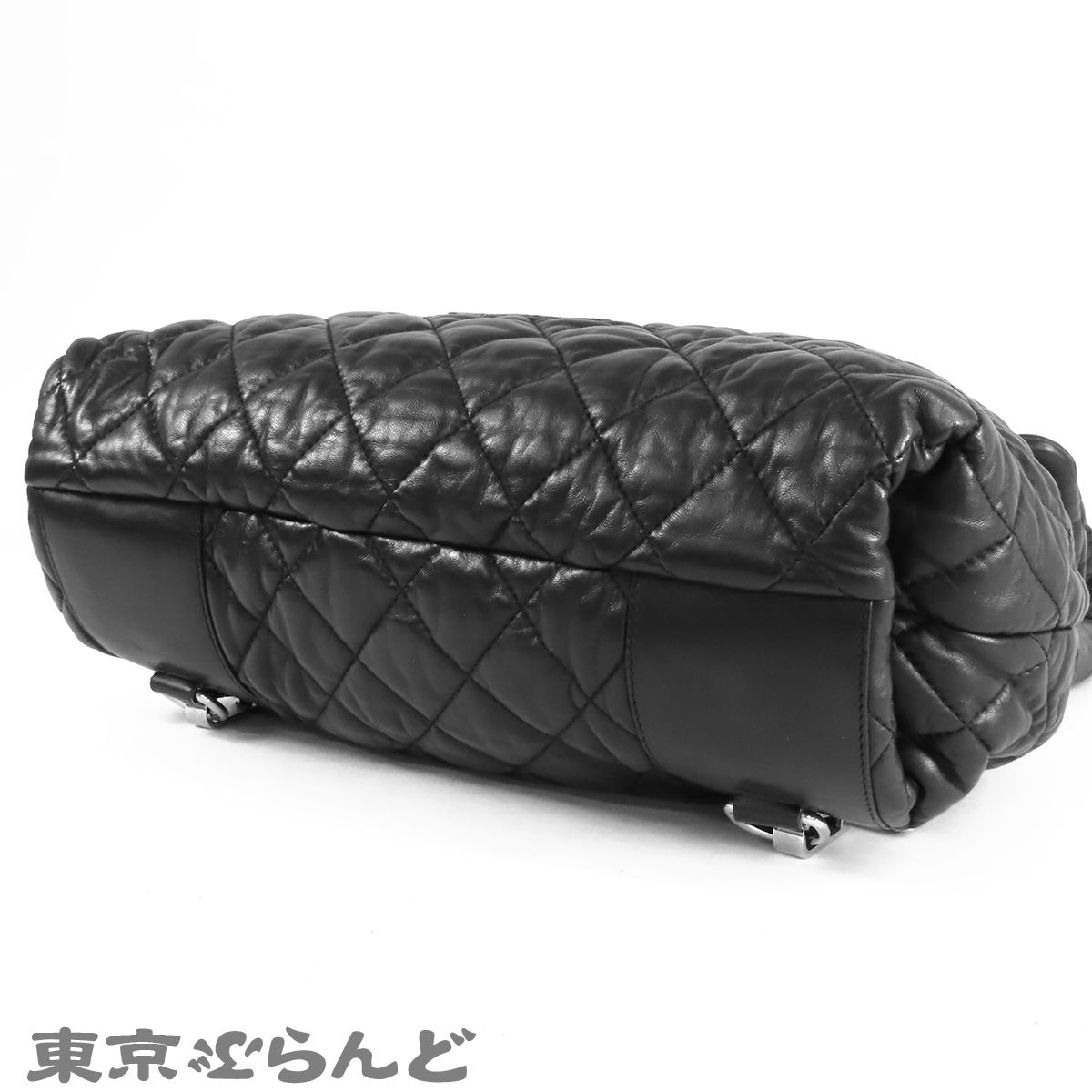 シャネル CHANEL コココクーン バックパック ブラック 黒 レザー