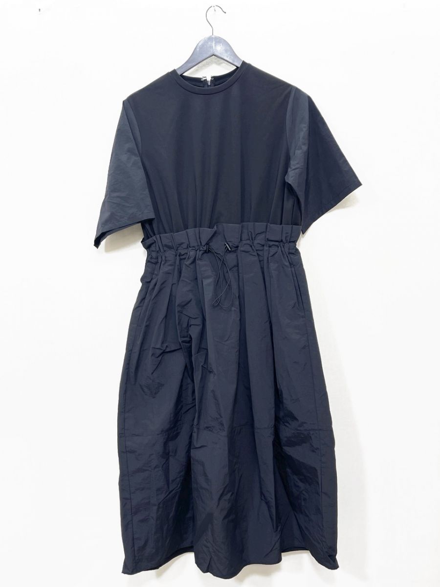 美品 SUM1 STYLE スミスタイル ear PAPILLONNER ドロスト ワンピース sizeF/黒 ■◆◎レディース