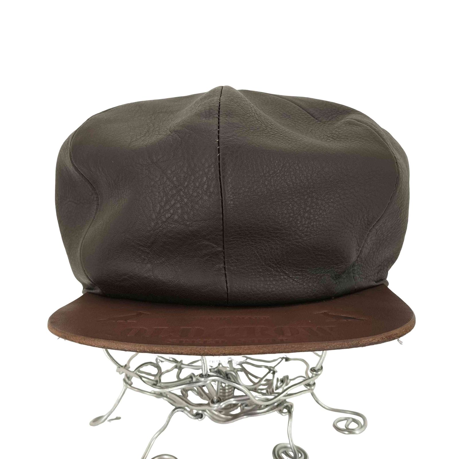 オールドクロウ OLD CROW SPEED SHOP - LEATHER CASQUETTE メンズ M