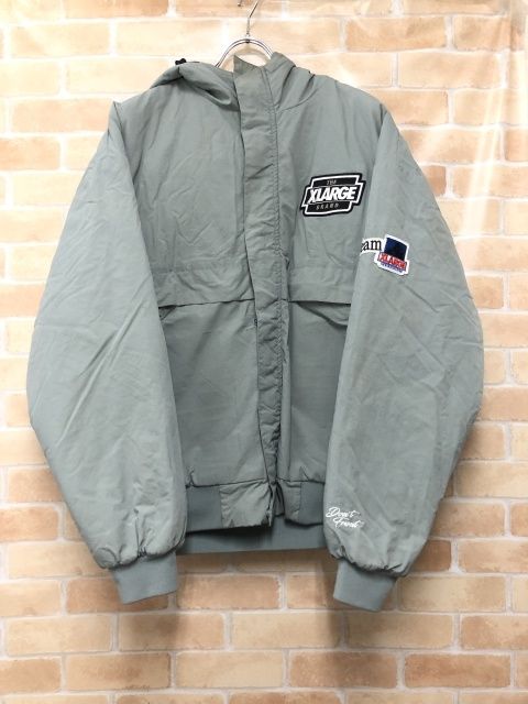 【中古】 XLARGE エクストララージ NYLON PUFFER JACKET オリーブ L 111449846 6,105円