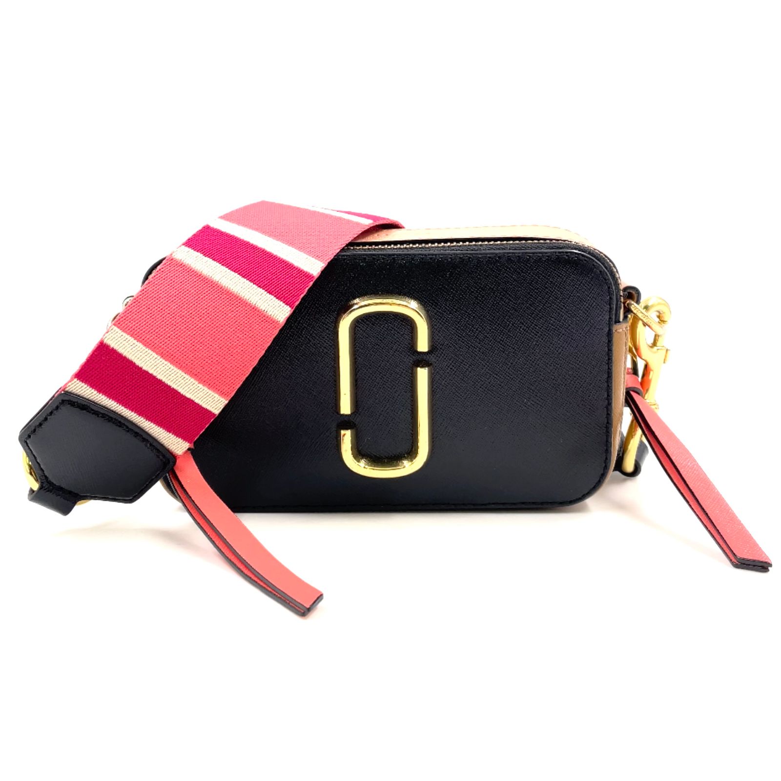 新着】MARC JACOBS ザ スナップショット サフィアーノレザー ピンク 
