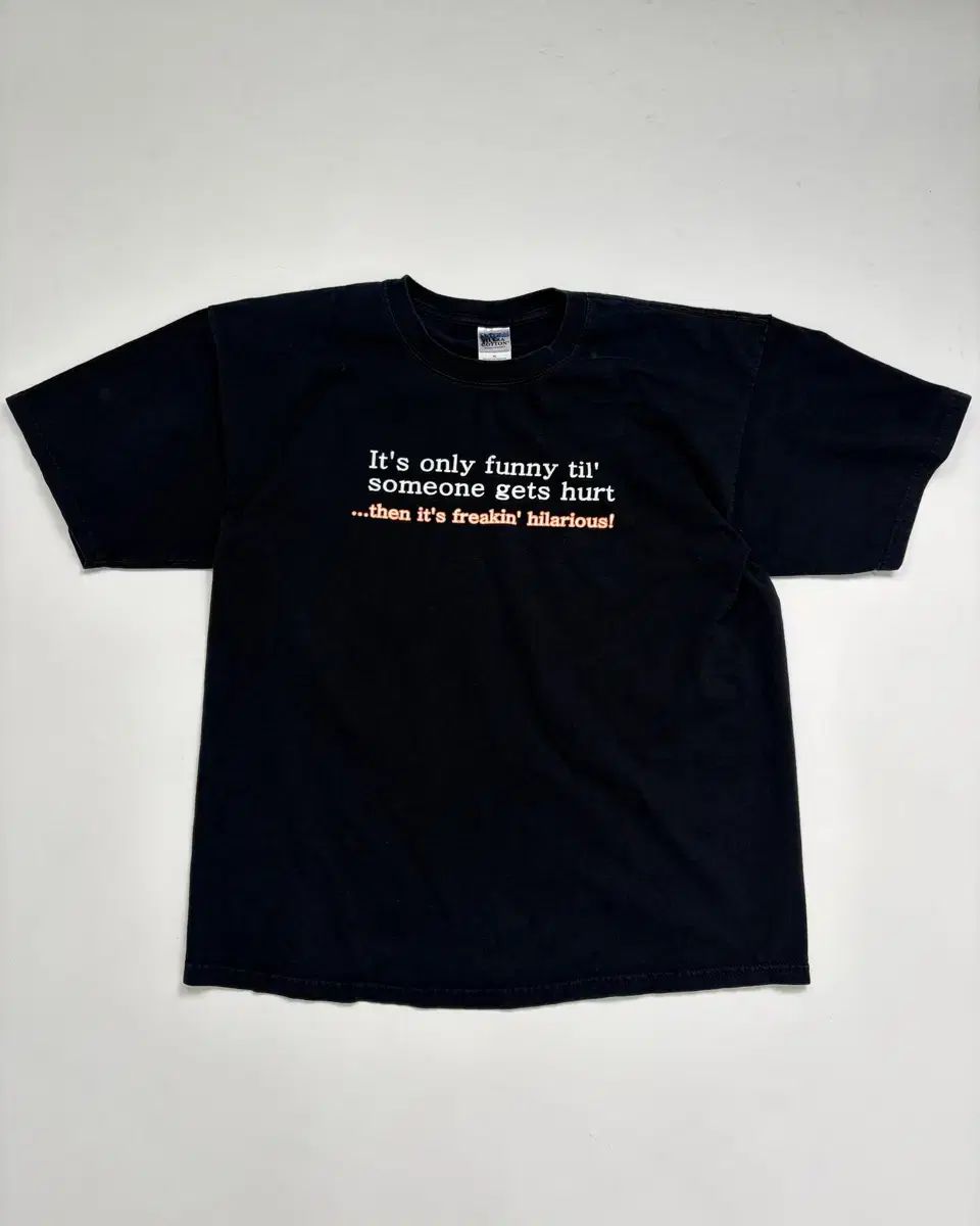 00s ファニージョークTシャツ（ブラック）