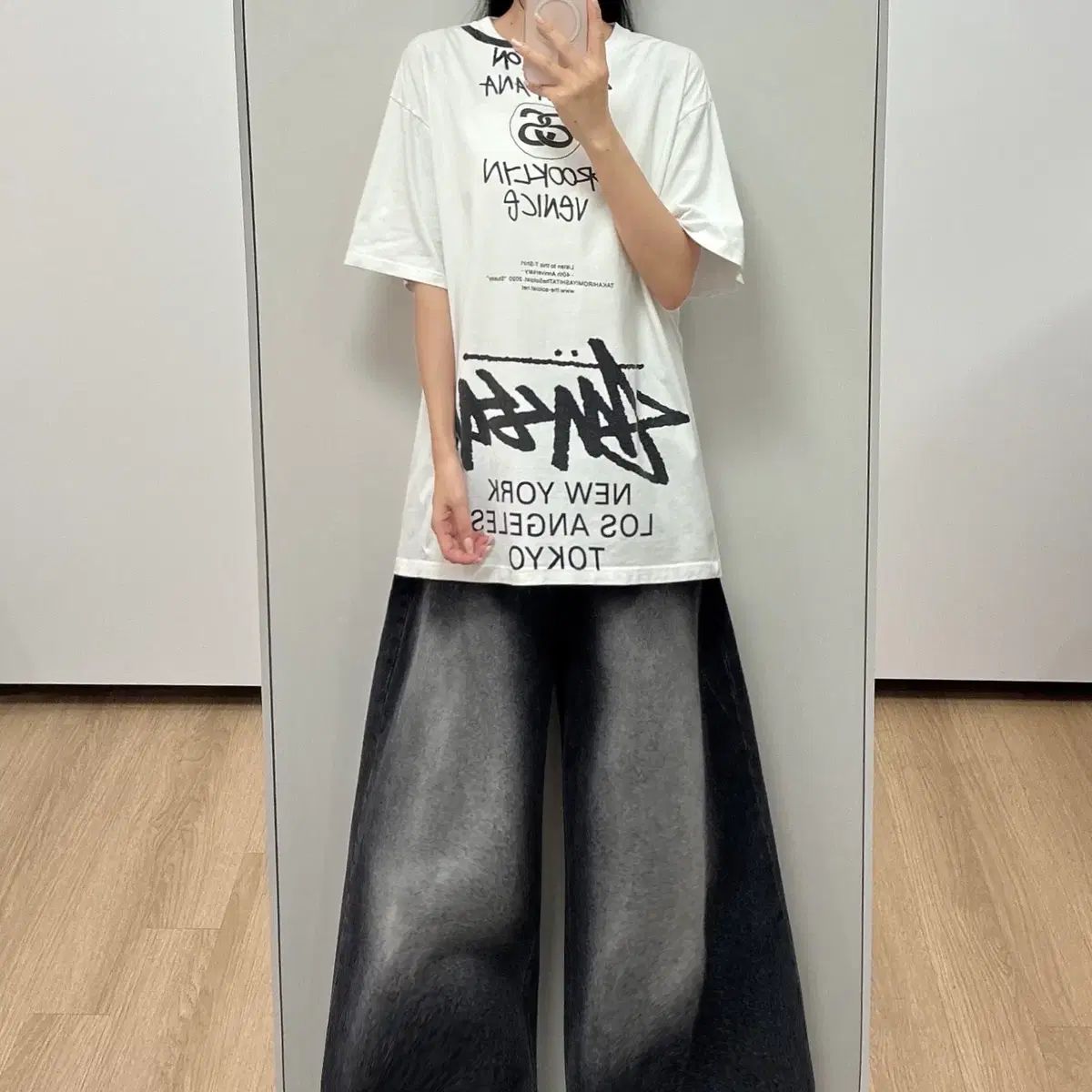 STUSSY X タカヒロミヤシタ ザ ソロイスト 40 ワールドツアー Tシャツ