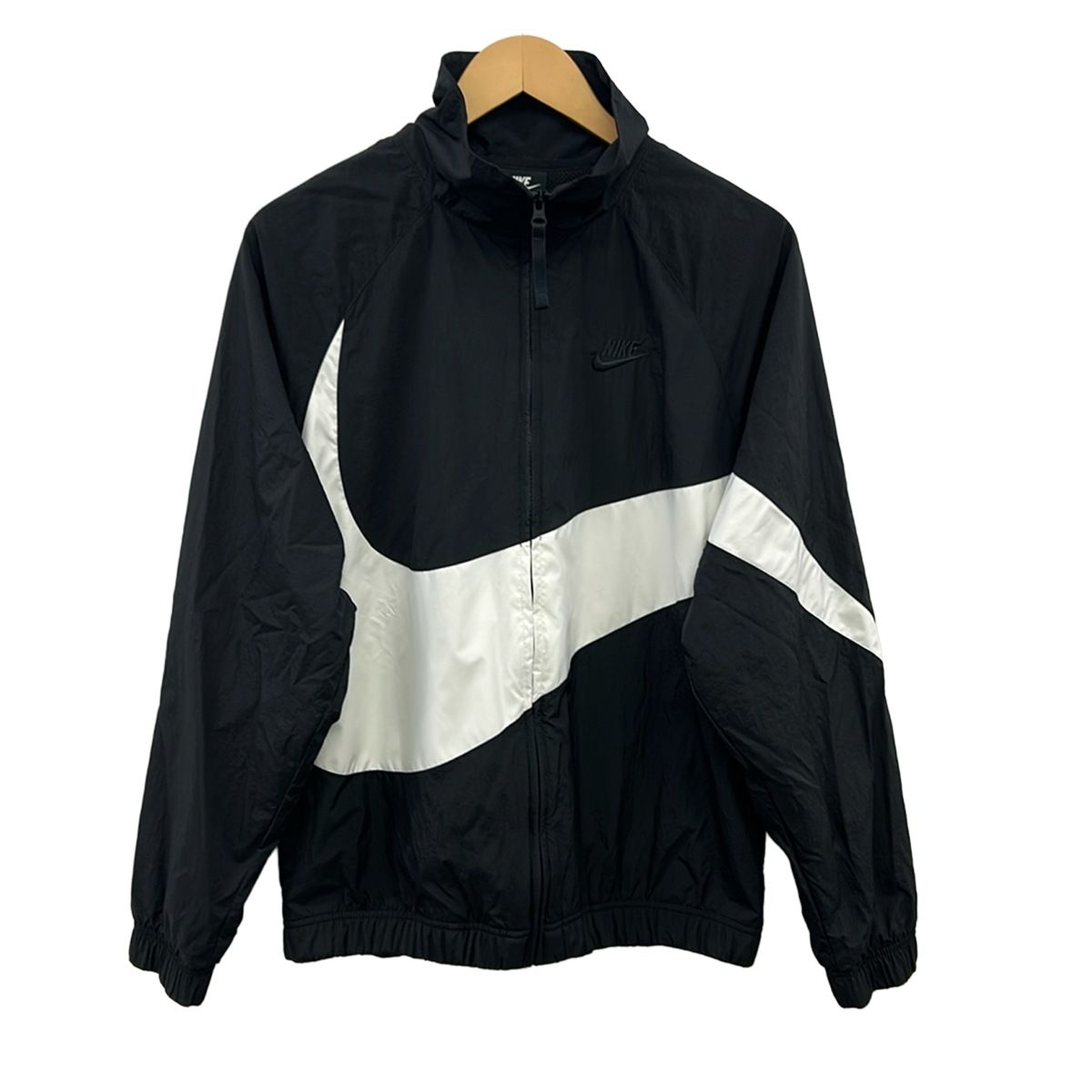 NIKE(ナイキ) ブルゾン サイズS レディース美品 - 黒×白 長袖/秋/春