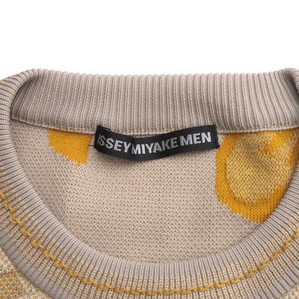 □美品□ISSEY MIYAKE MEN イッセイミヤケ メン ニット サイズ2 クルー