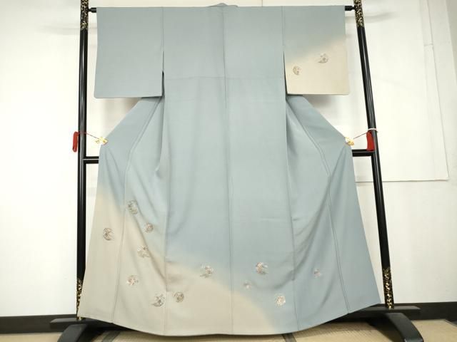 平和屋着物●訪問着　総刺繍　花丸文　暈し染め　金糸　正絹　逸品　AABL1151cs 32,110円