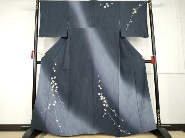 平和屋着物●訪問着　枝花文　暈し染め　京都きもの友禅扱い　正絹　逸品　AABL1153cs 38,870円
