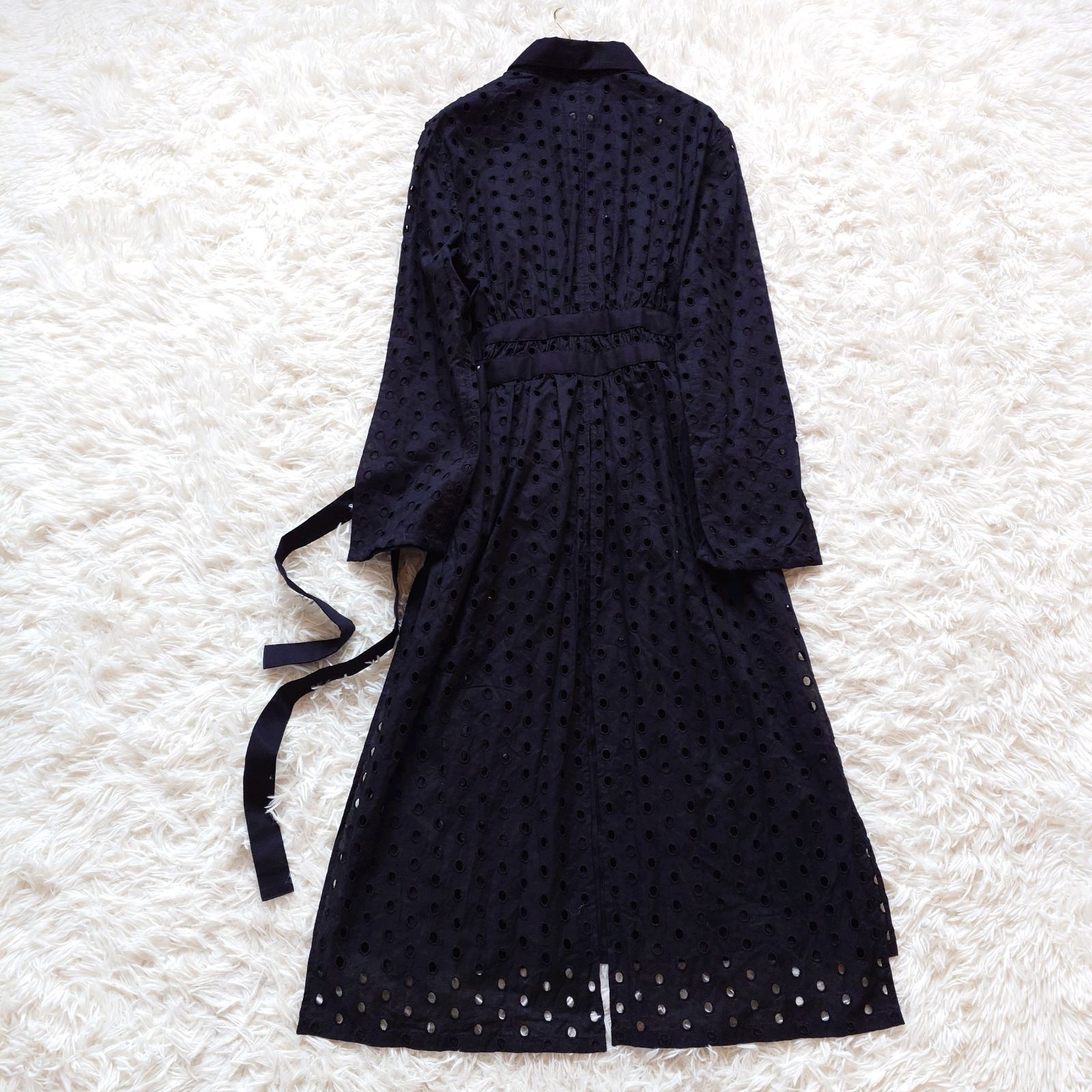 新品タグ付き】LIMI feu リミフゥ カットワークレース ロングシャツ