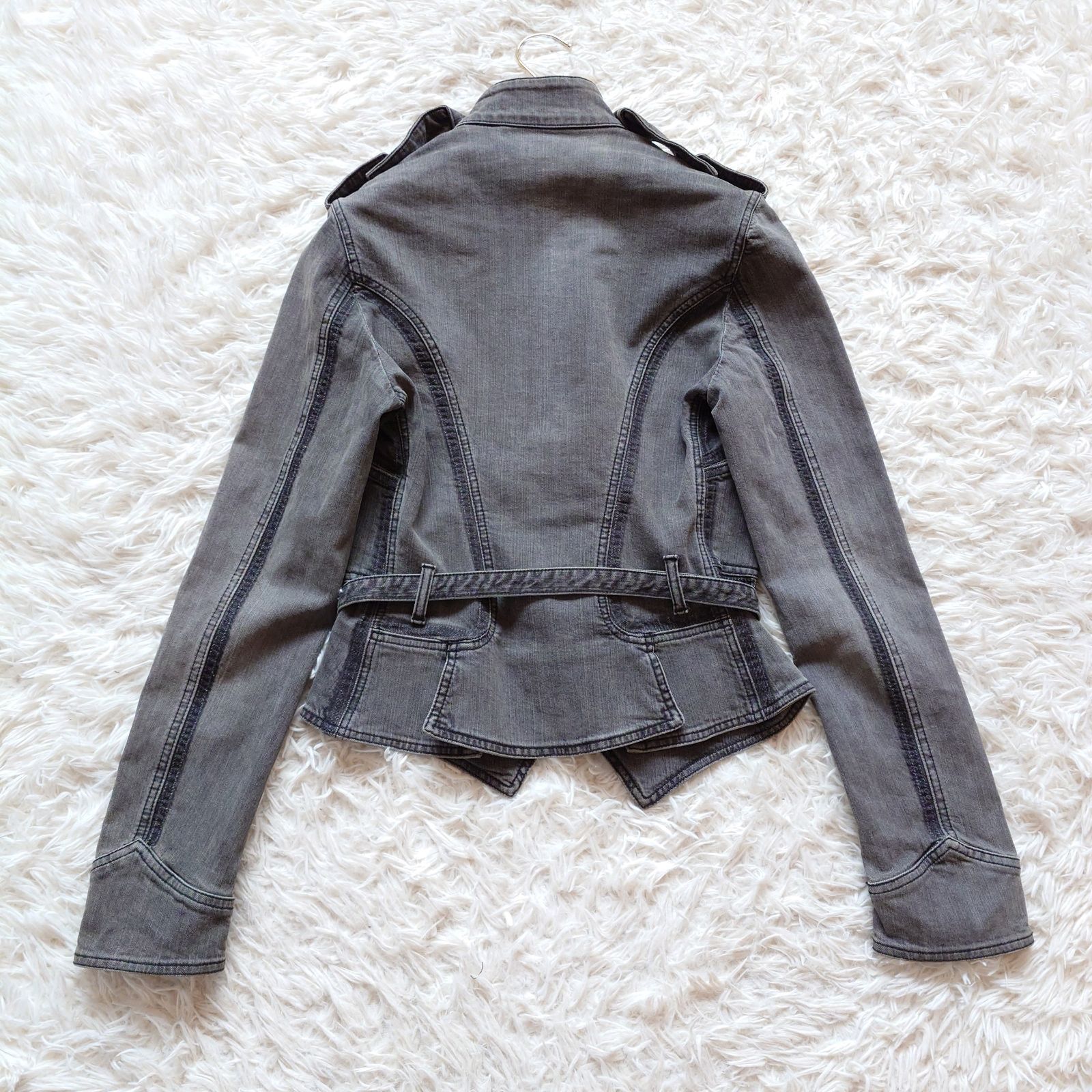 希少 ステラマッカートニー 立体裁断 ナポレオン デニムライダース 