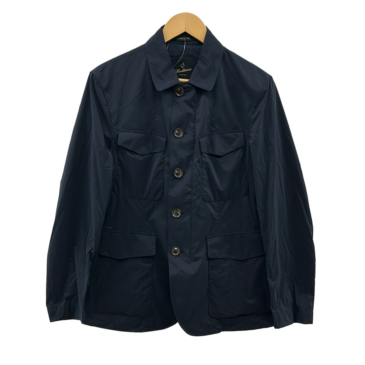 MONTECORE(モンテコーレ) ブルゾン サイズ46 XL メンズ美品 - ダークネイビー 長袖/ジップアップ/春/秋