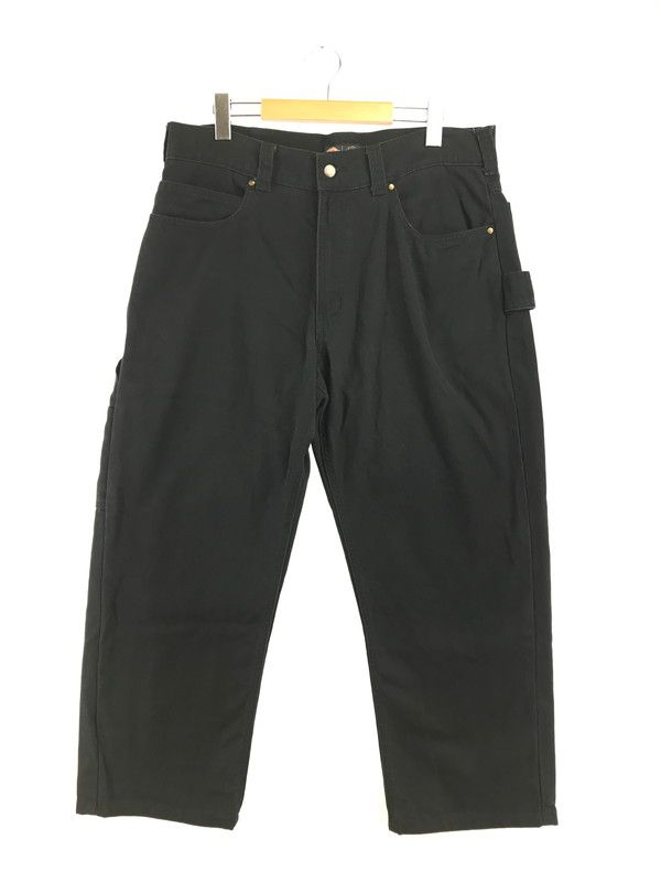【中古品】 DICKIES ディッキーズ × HARLEY-DAVIDSON ハーレー ダビッドソン CARPENTER PANTS BLACK カーペンター パンツ ボトムス 【156-260729-rt-29-tagh】