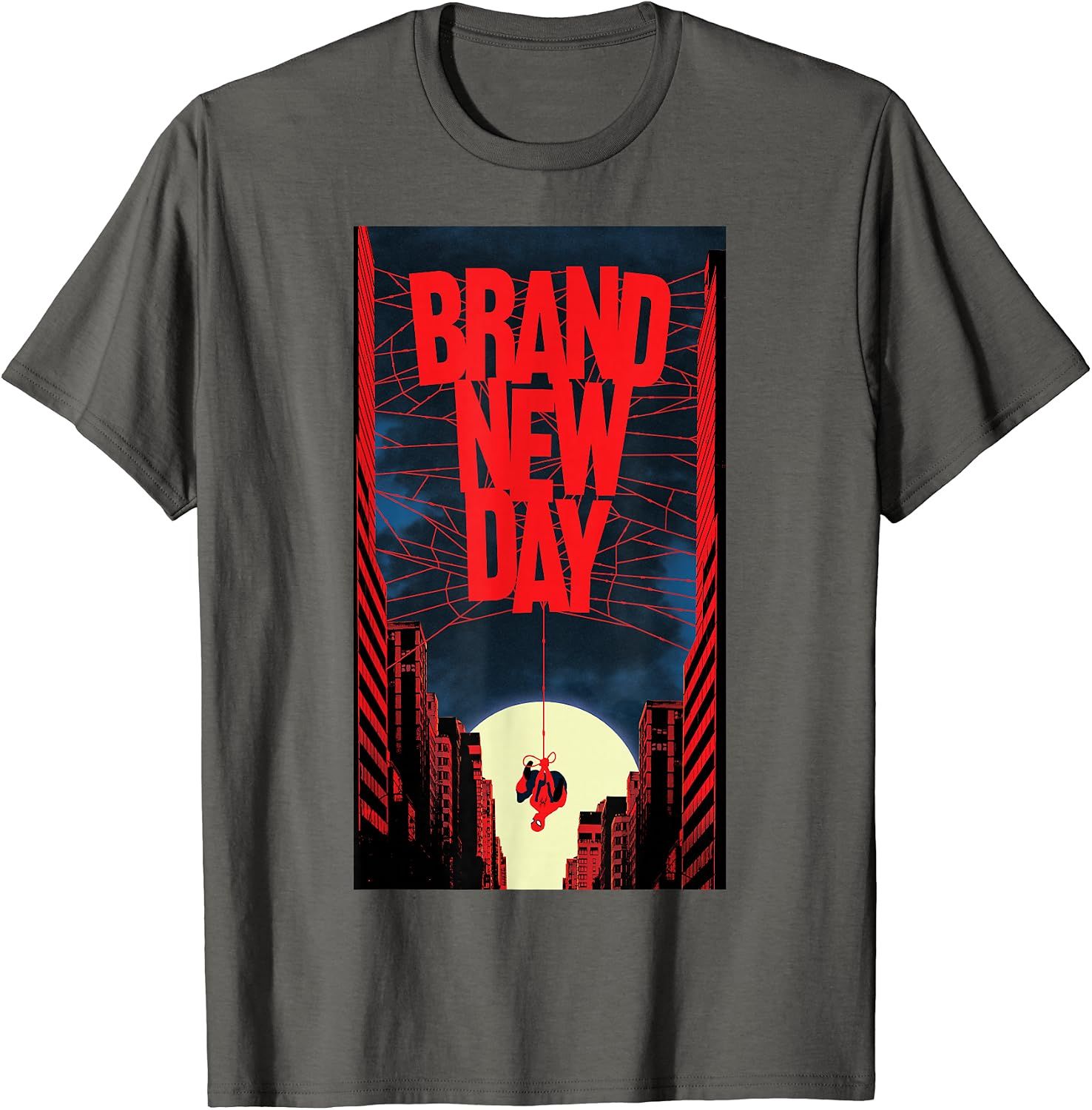 新品未使用品 SPIDER-MAN BRAND NEW DAY Tシャツ チャコール