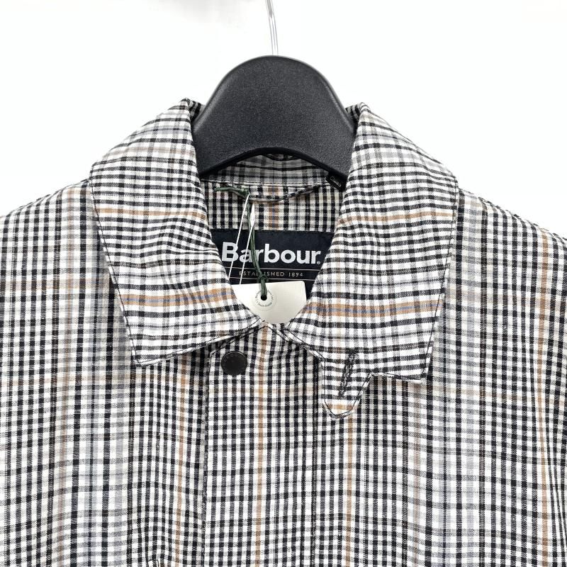 中古】Barbour Westoe チェックカジュアルジャケット サイズM ホワイト