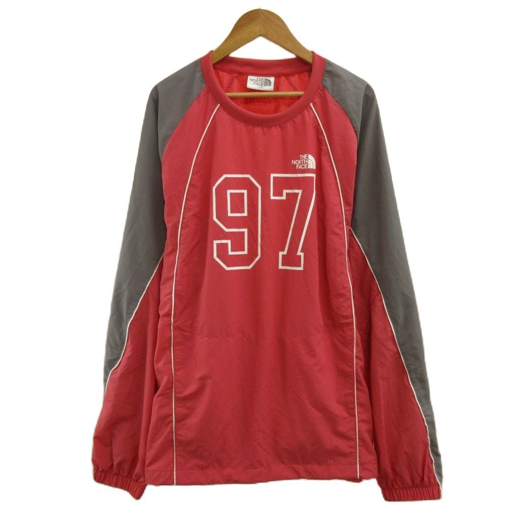 ザノースフェイス ホワイトレーベル THE NORTH FACE WHITE LABEL 25SS キックフレックスクルーネック KICKFLEX CREWNECK Tシャツ L ピンク グレー ラグラン 長袖 カットソー NM5MR04M /PP