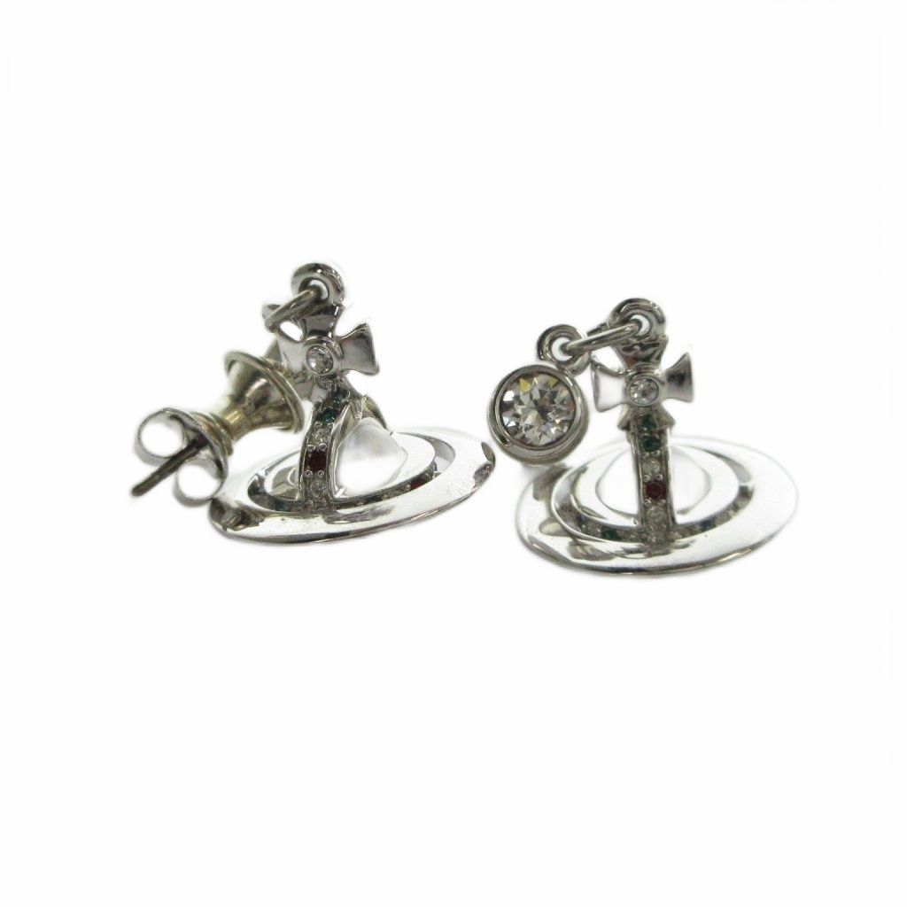 Vivienne Westwood オーブ ラインストーン ピアス 両耳 ヴィヴィアンウエストウッド Vivienne Westwood ピアス アクセサリー