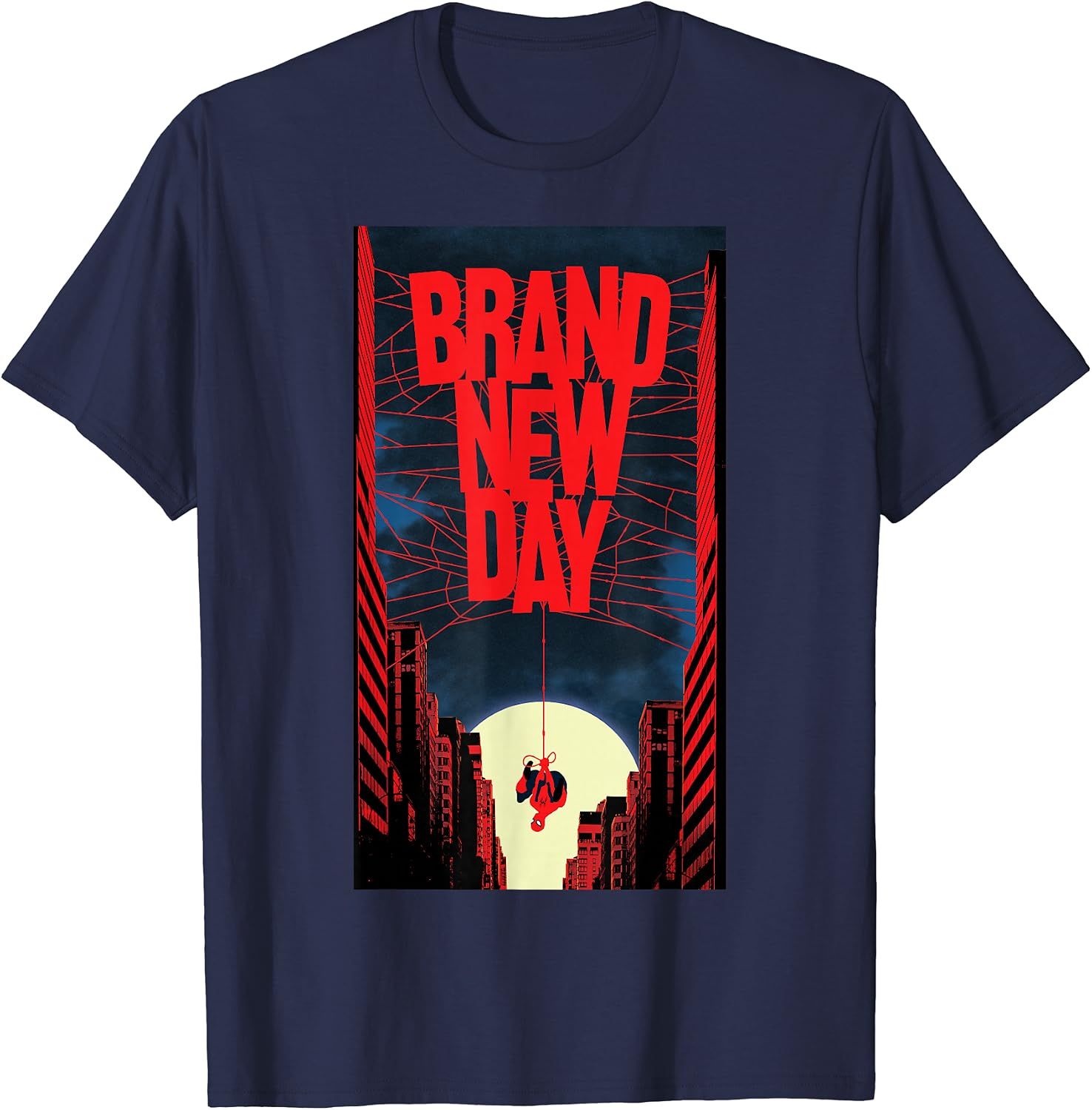 新品未使用品 SPIDER-MAN BRAND NEW DAY Tシャツ ネイビー
