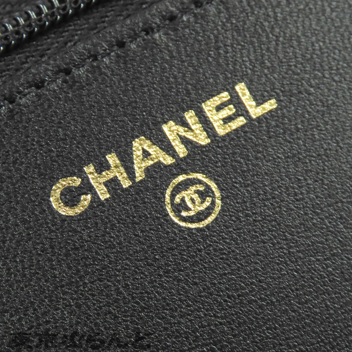 シャネル CHANEL チェーンウォレット ブラック 黒 ゴールド金具