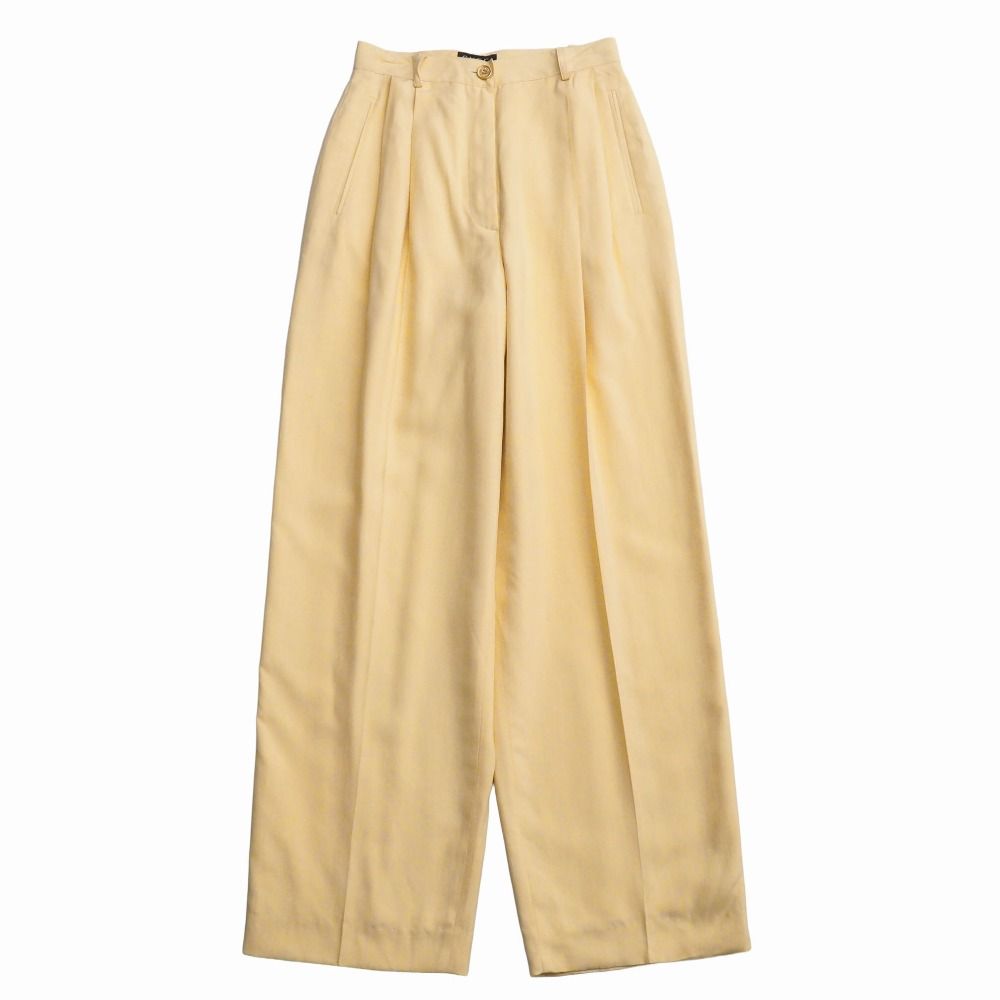 □美品□GUCCI グッチ ヴィンテージ パンツ サイズ40 総シルク