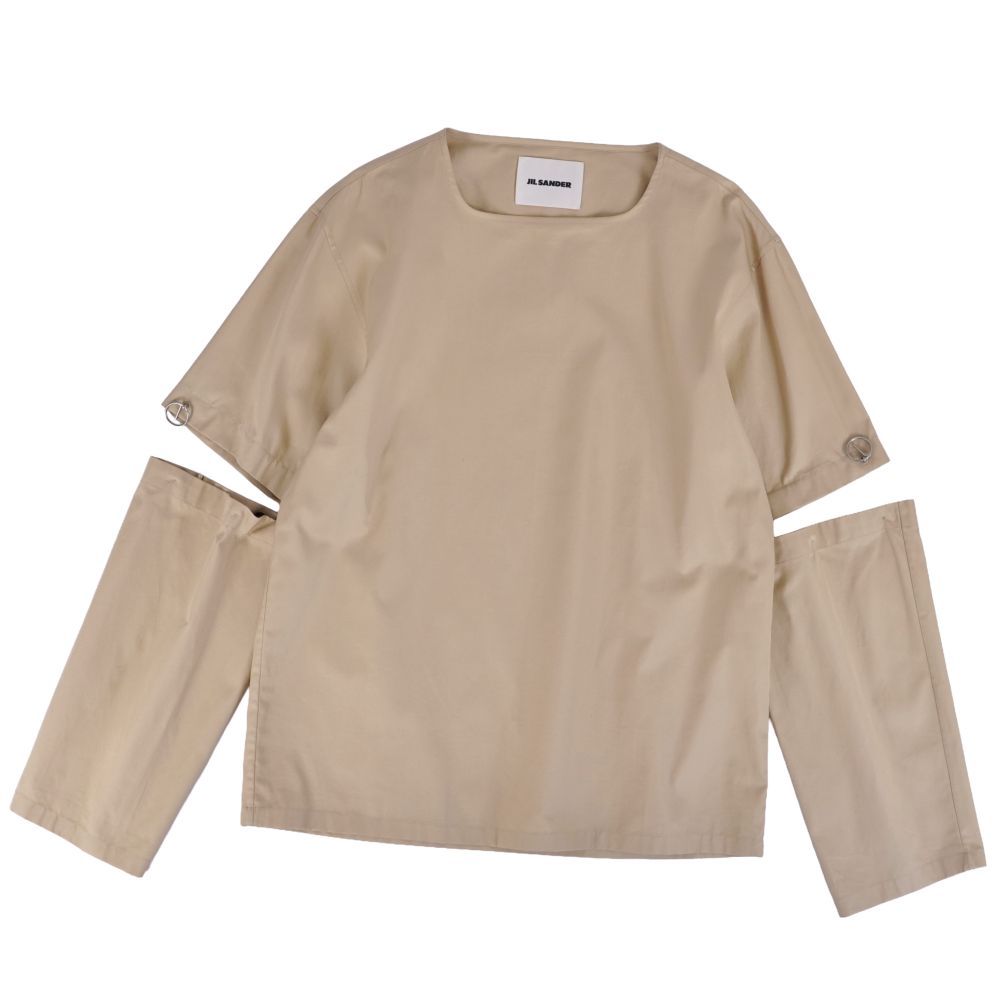 JIL SANDER 長袖カットソー ベージュ 美品 ジルサンダー JIL SANDER カットソー プルオーバー ロングスリー