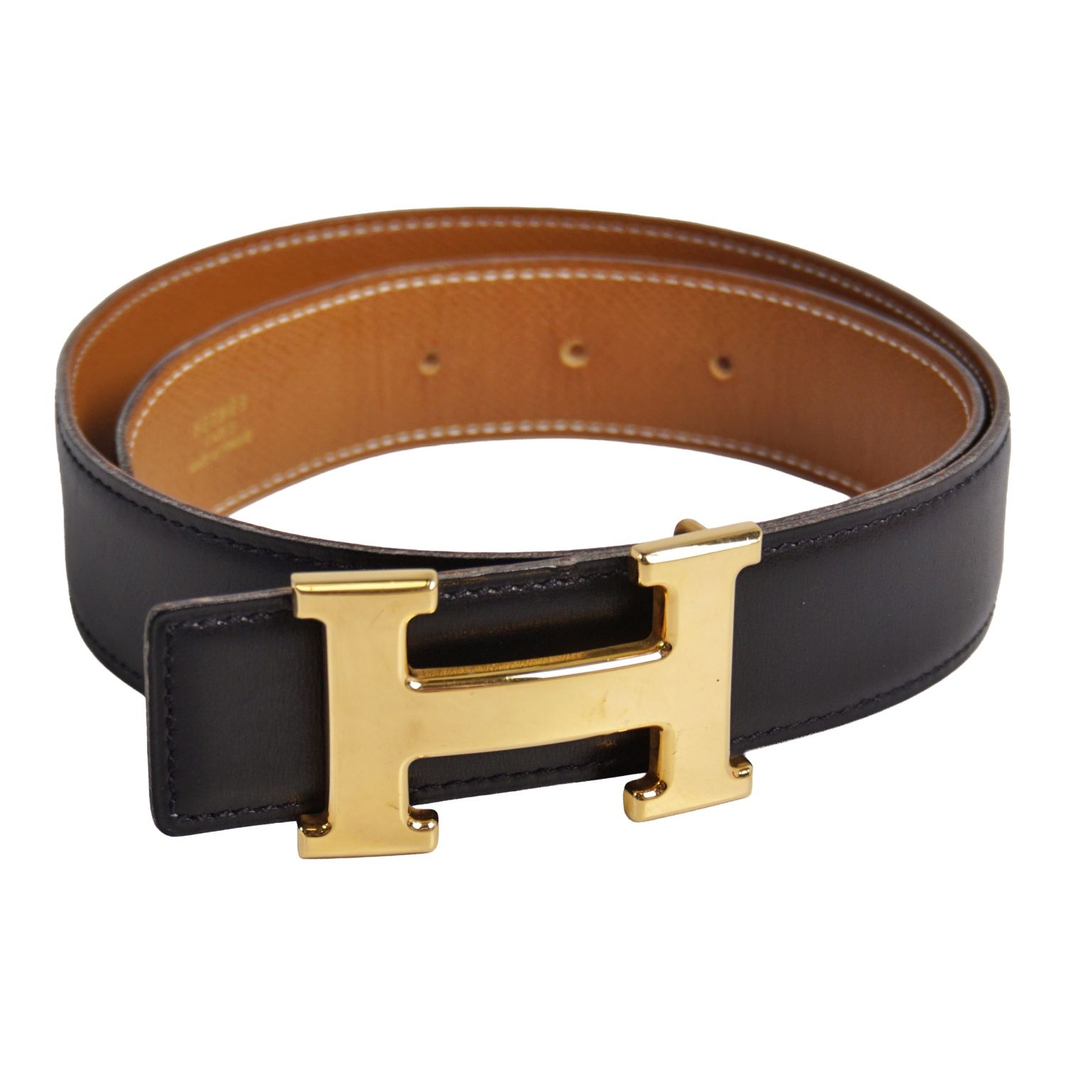 美品 Vintage エルメス HERMES 96年 ベルト レザーベルト リバ