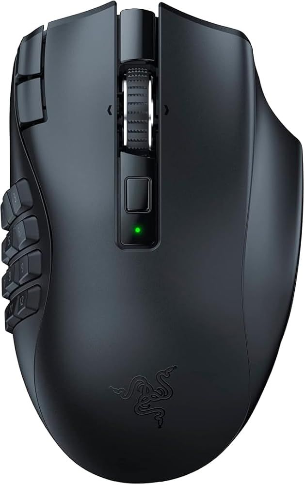 Razer Naga V2 HyperSpeed ワイヤレス ゲーミングマウス MMO 19ボタン Bluetooth Focus Pro 30K